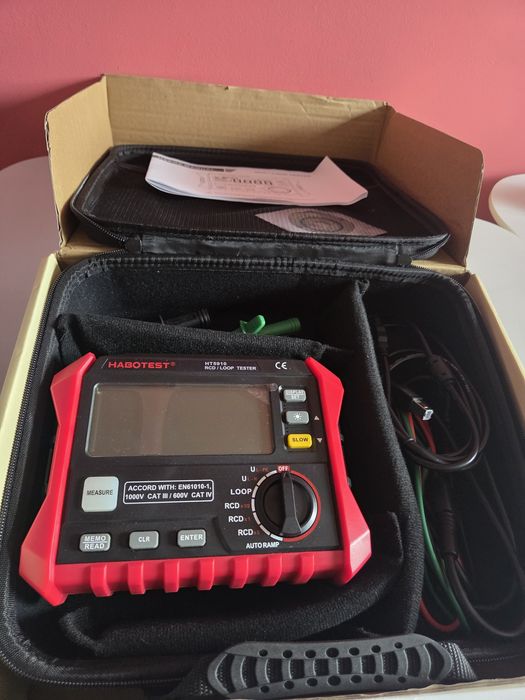 Miernik Tester RCD / LOOP Pętli Zwarcia Habotest HT5910 - Nowy Zestaw dla elektryka