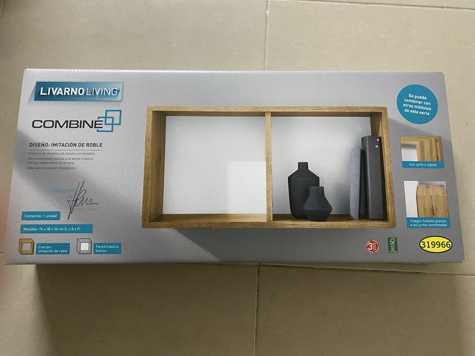 Prateleira cubo duplo Livarno Living