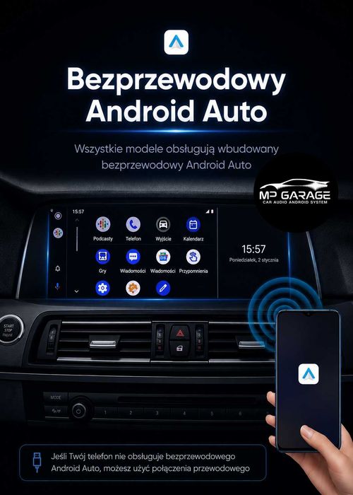 BMW F10 F11 NBT Android 12 CarPlay Android Auto 4G LTE 8GB 128GB GPS Montaż PL