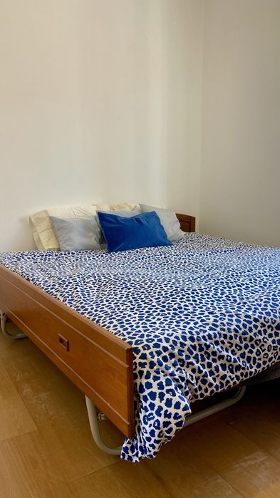 Cama de Madeira Maciça Solteiro/Casal