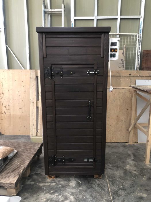 Коптильня деревянная Биг 1.0 на 60кг загрузки продуктов.