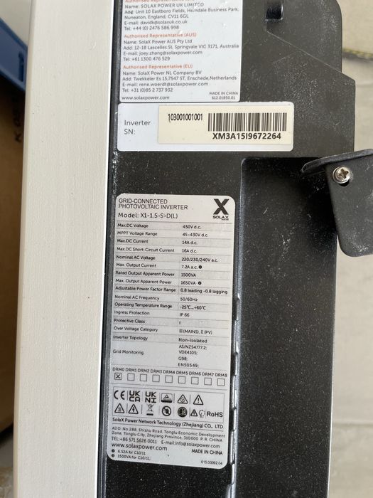 Inversor solax x1