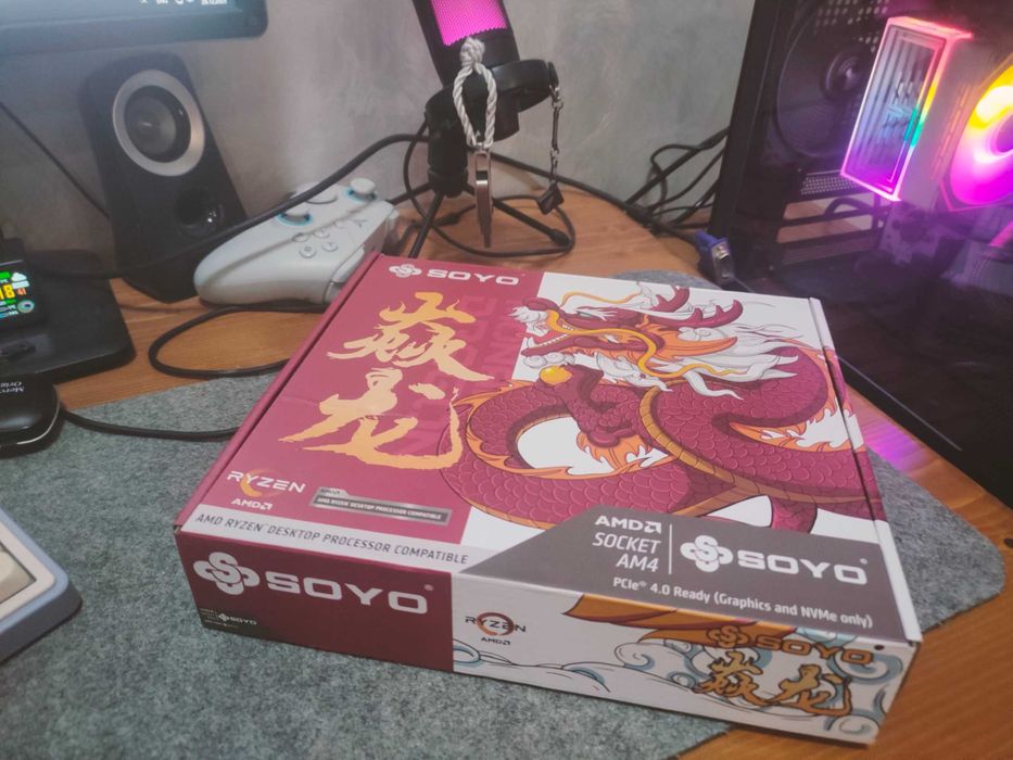 Комплект материнська плата SOYO B450M D4 Pro Socket AM4 + 16Gb DDR4!