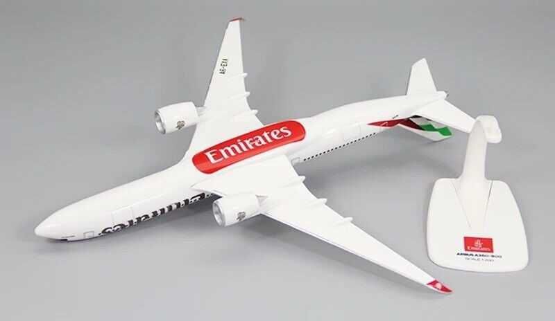 Avião de coleção- EMIRATES Airbus A 350-900 com 33,4cm