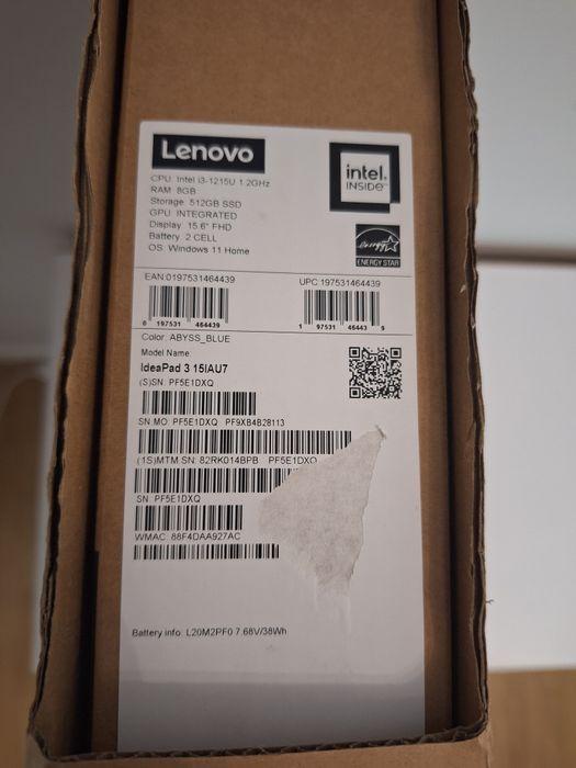 Nowy Lenovo IdeaPad 3 | i3 12.gen | 512GB SSD | Wygrany w konkursie |