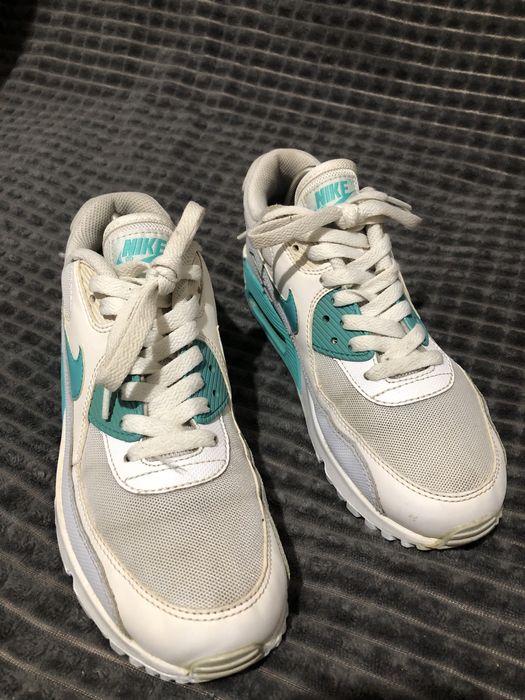 NIKE AIR MAX 90 (39) 25-25.5см женские кроссовки белые оригинал максы
