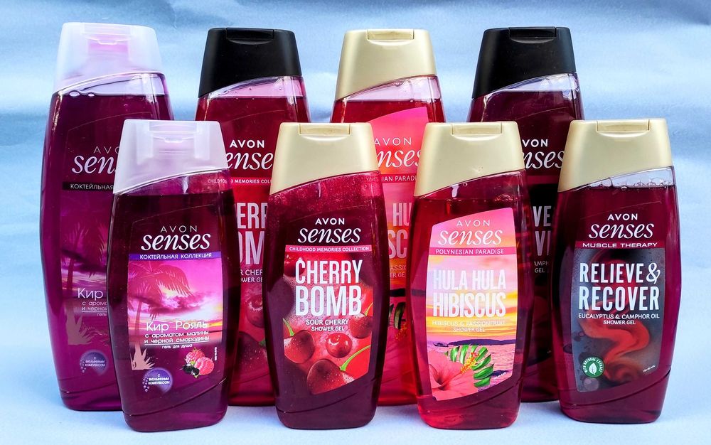 Гель для душу чоловічий жіночий Senses 250, 500, 720 мл Avon Ейвон