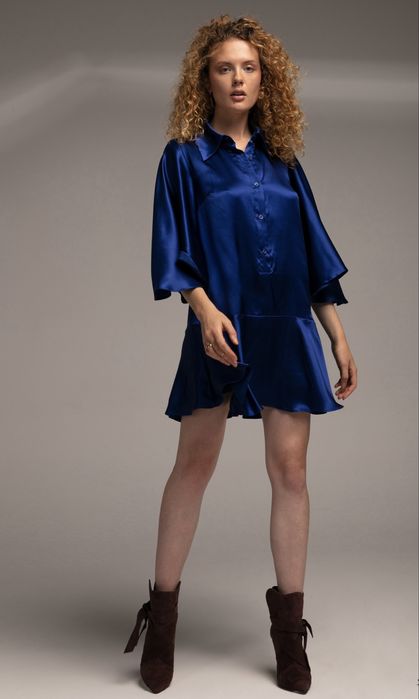 Jedwabna sukienka Royal Blue