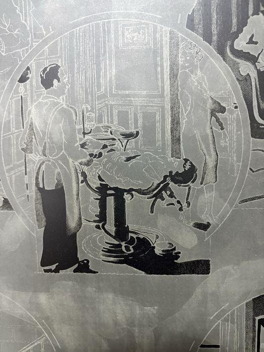 Conjunto de 4 antigas chapas de impressào - consultório de dentista