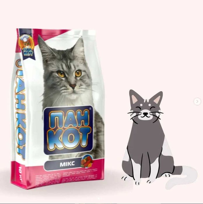 Сухий корм для котів Пан Кот Мікс 10кг