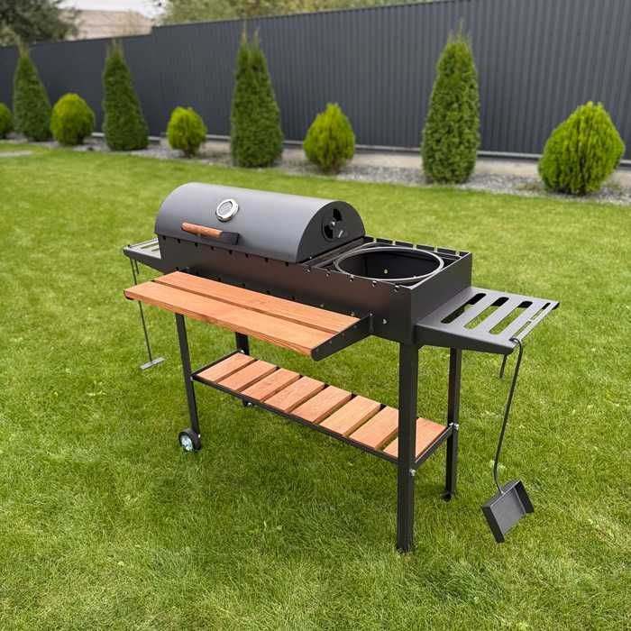 Мангал 5 мм посилений з решіткою та підставкою під казан! Мангал-гриль