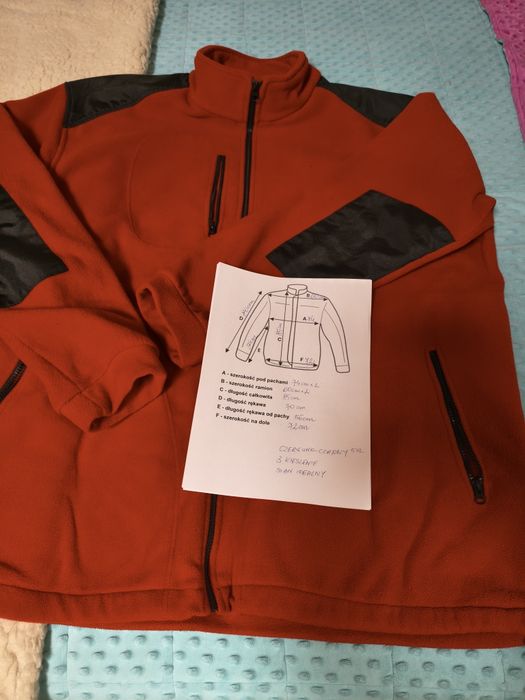 Polar czarno-czerwony mięsisty duży 5xl czerwono-czarny
