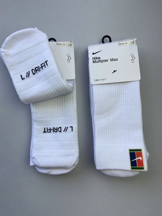 Шкарпетки Nike dri fit Multipier носки Socks Court 2 пари Padel теніс
