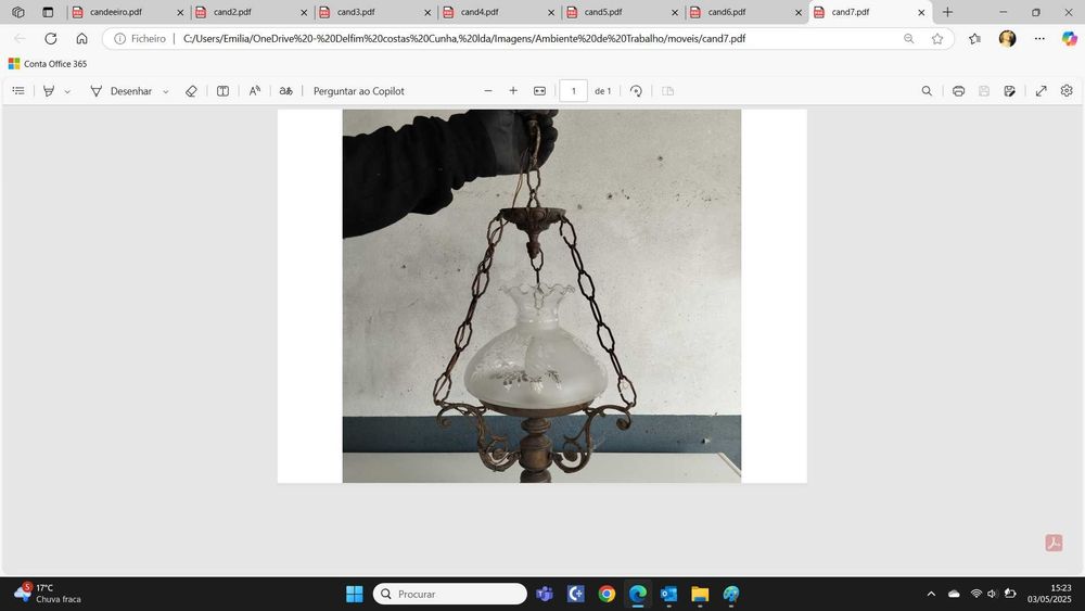 Conjunto de Candeeiros