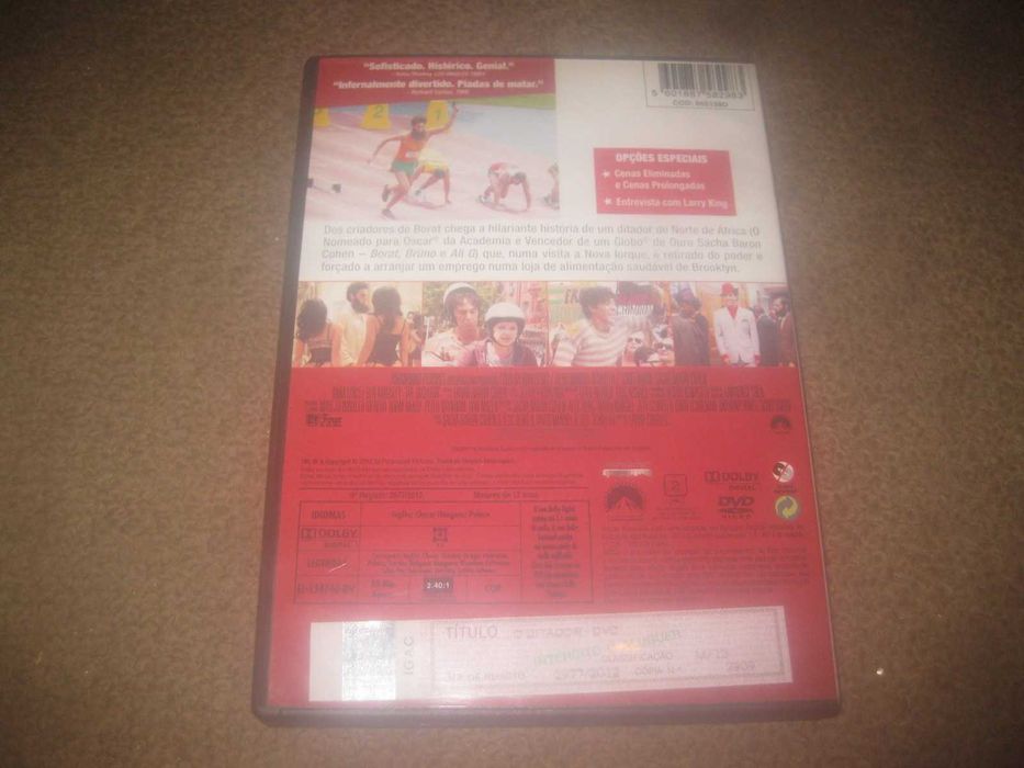 DVD "O Ditador" com Sacha Baron Cohen