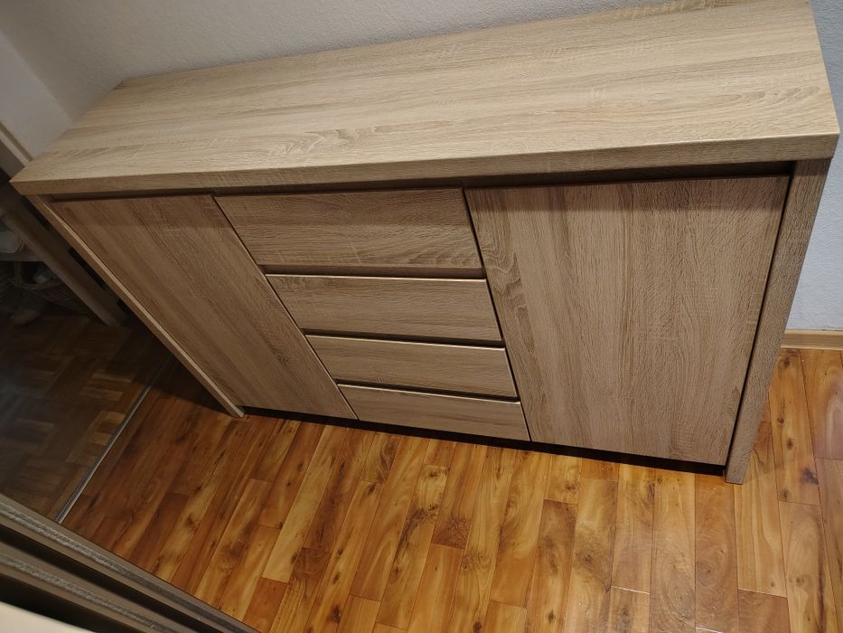 Komoda i witryna dąb sonoma