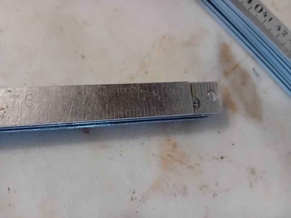 Conjunto de 2 Réguas e 2 Metros Articulados Antigos