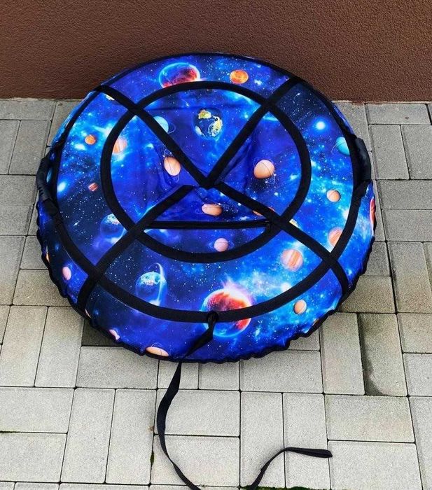 Тюбінг плюшка ватрушка санки таблетка тюбинг міцний надувний зимовий