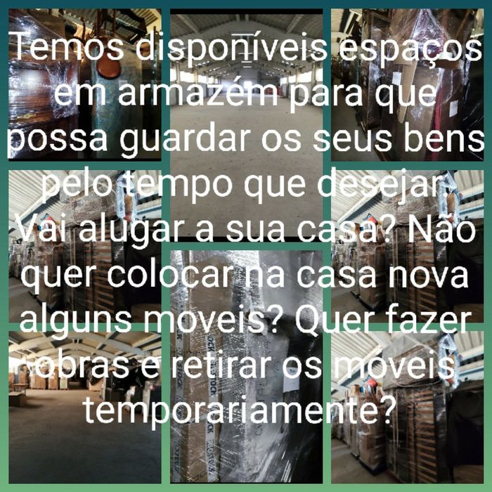 Armazenamento temporário garagem armazém