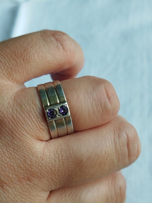 Антикварний срібний перстень кільце каблучка срібло 875