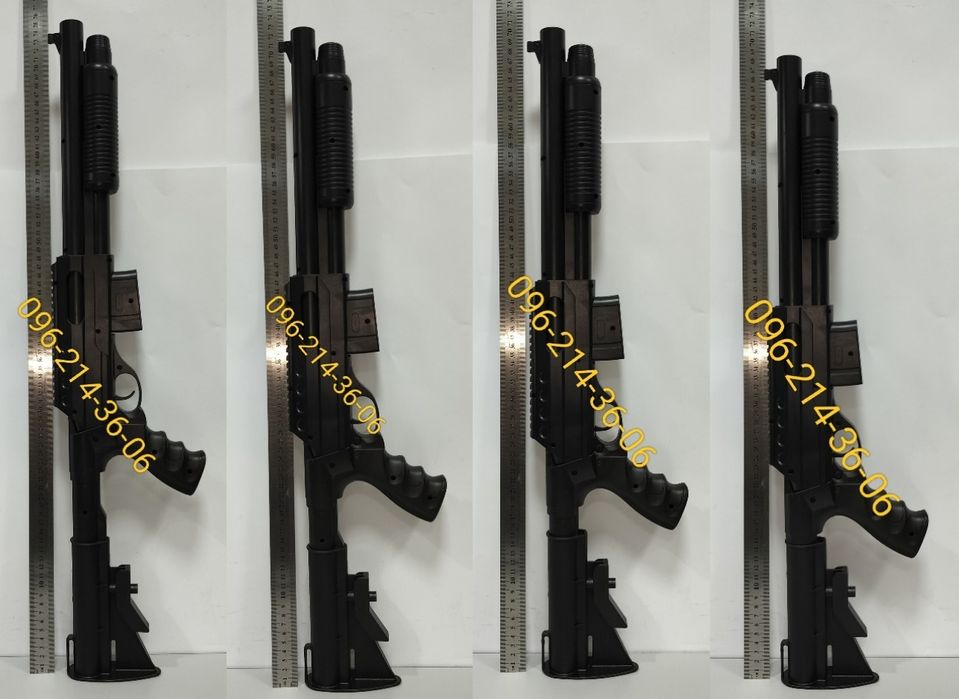 Детский дробовик ружье винчестер игрушка на пластиковых пульках фонарь