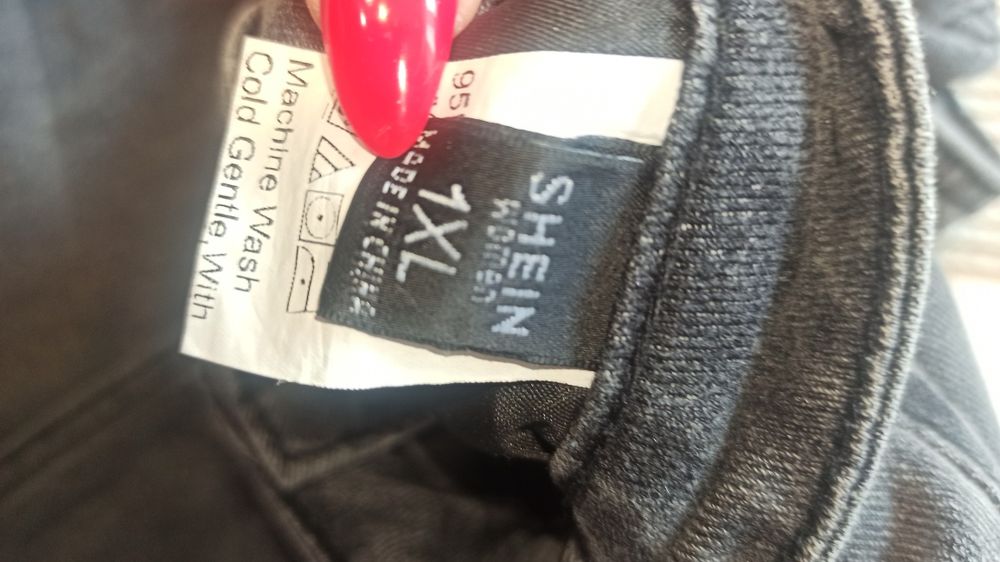 Krótkie jeansowe szorty 42/44 wysoki stan