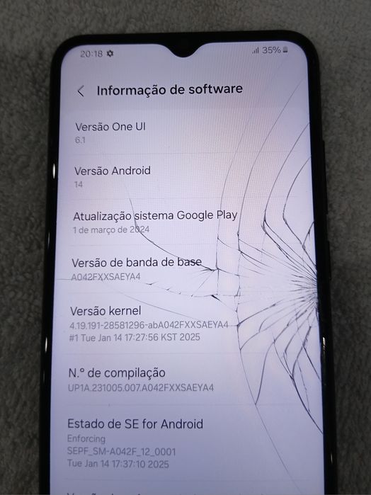 Samsung Galaxy A04e para Arranjo visor estalado