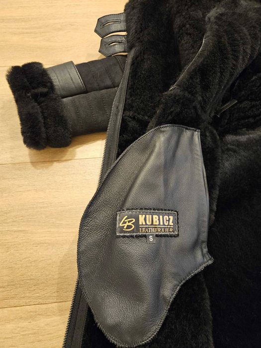 Kożuch, kożuszek damski, skóra jagnięca rozmiar S