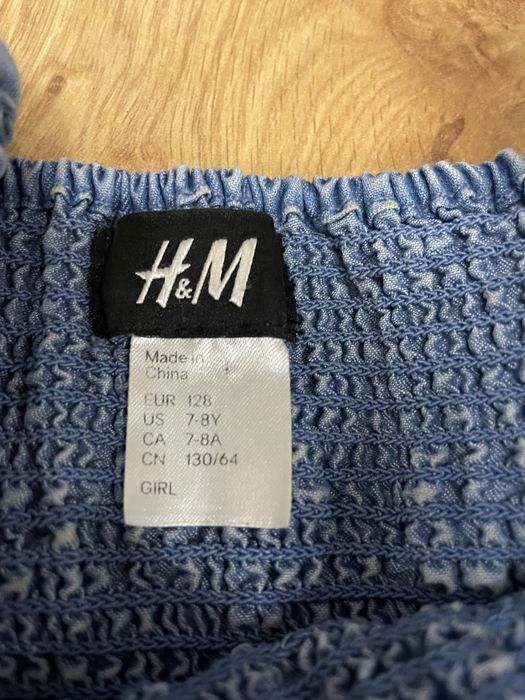 Sukienka jeans 128 dziewczęca dla dziewczynki