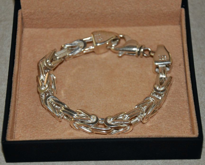 Pulseira King's Chain para homem | Prata de lei 925 Sterling Silver