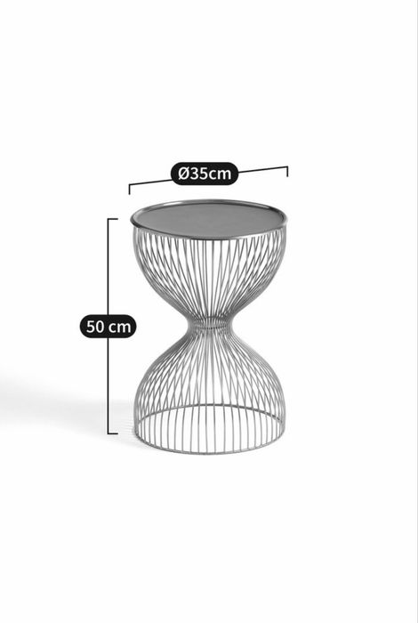 Mesa de cabeceira em fio de metal, Janik, bronze | LaRedoute