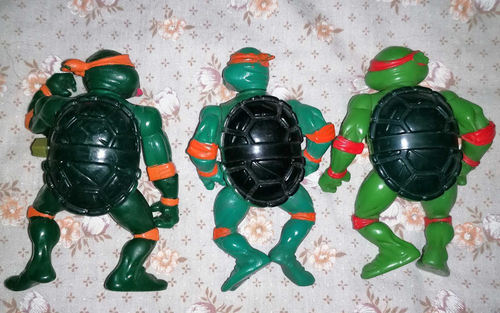 3 Figuras Antigas das Tartarugas Ninjas! TMNT 1988/198964551042022529121