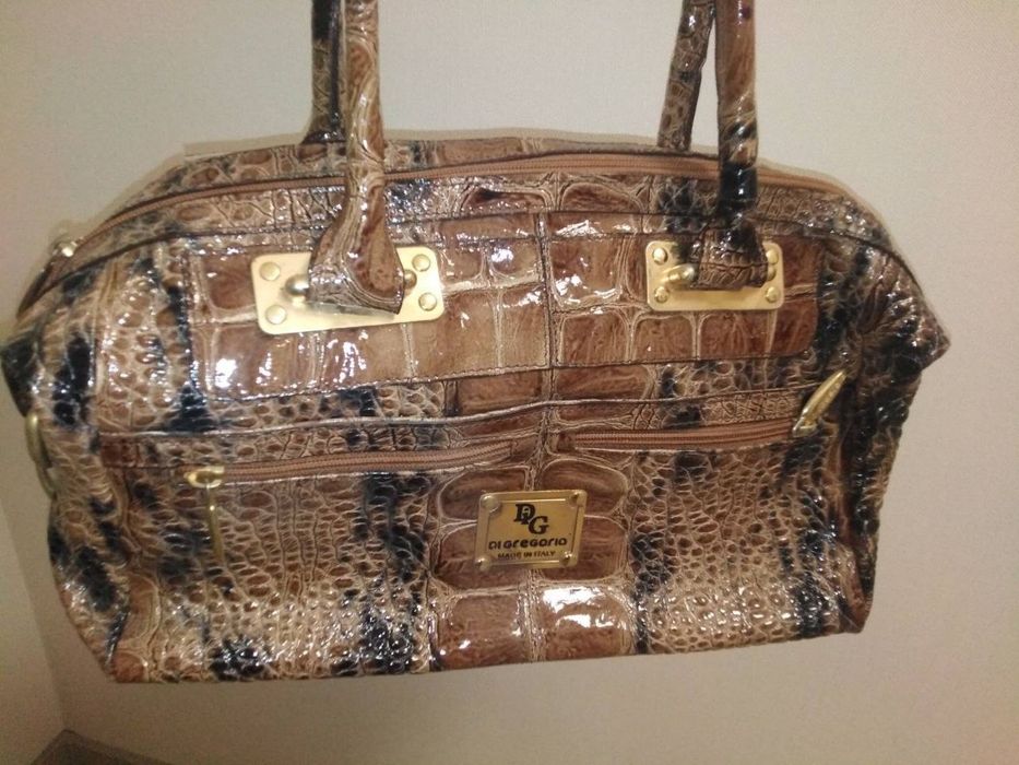 Новая кожаная сумка Di Gregorio Италия