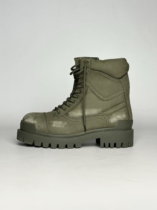 BALENCIAGA Strike boots green army ботинки чоботи боты боти зеленые 43