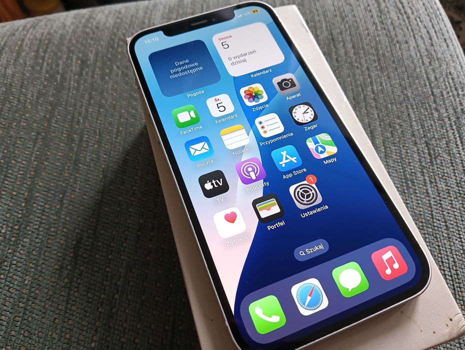 iPhone 12 5G 4/64Gb Face ID i True Tone działa 6,1 OLED pękn. klapka