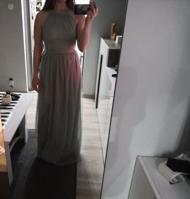 Little missdress nowa długa maxi tiulowa sukienka studniówka wesele.