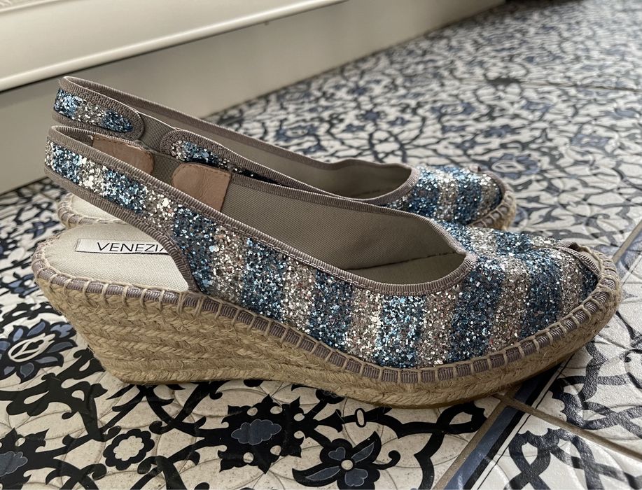 Venezia espadryle koturny sandały 39