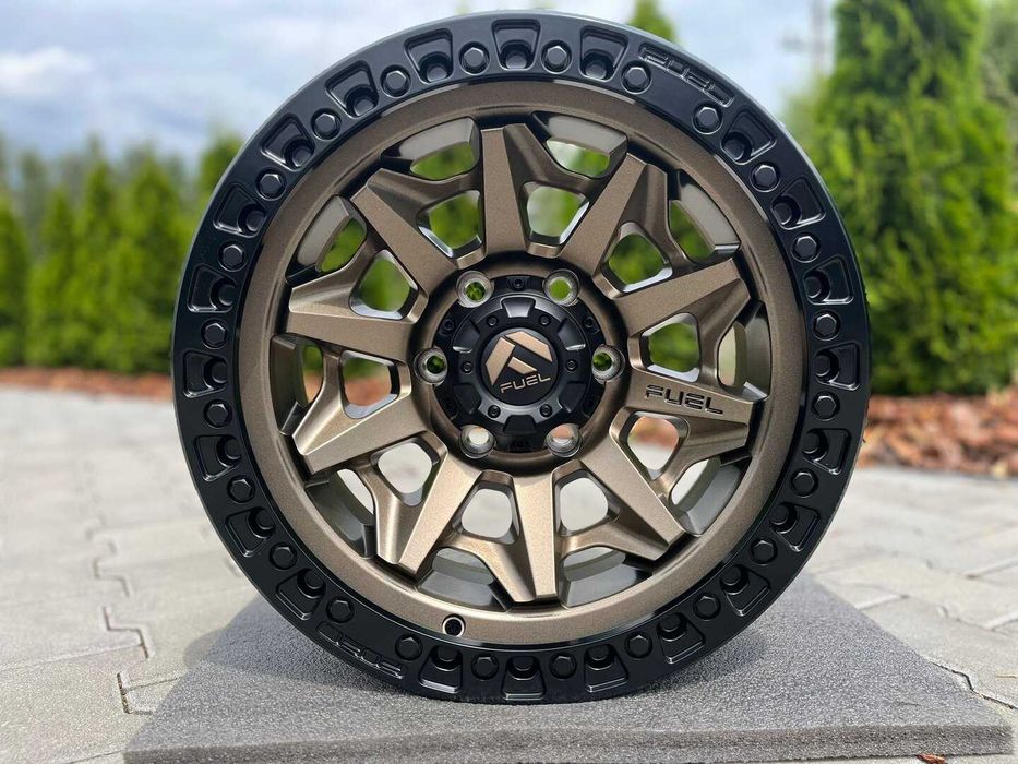 Fuel Covert 17" 9J ET1 6x139,7 Matte Bronze Black Bead Ring/5 sztuk