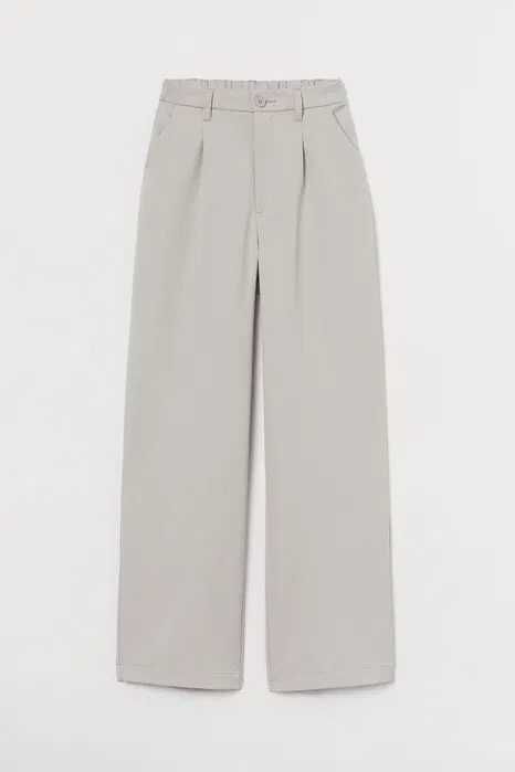 Straight прямі штани світло-сірого кольору h&m