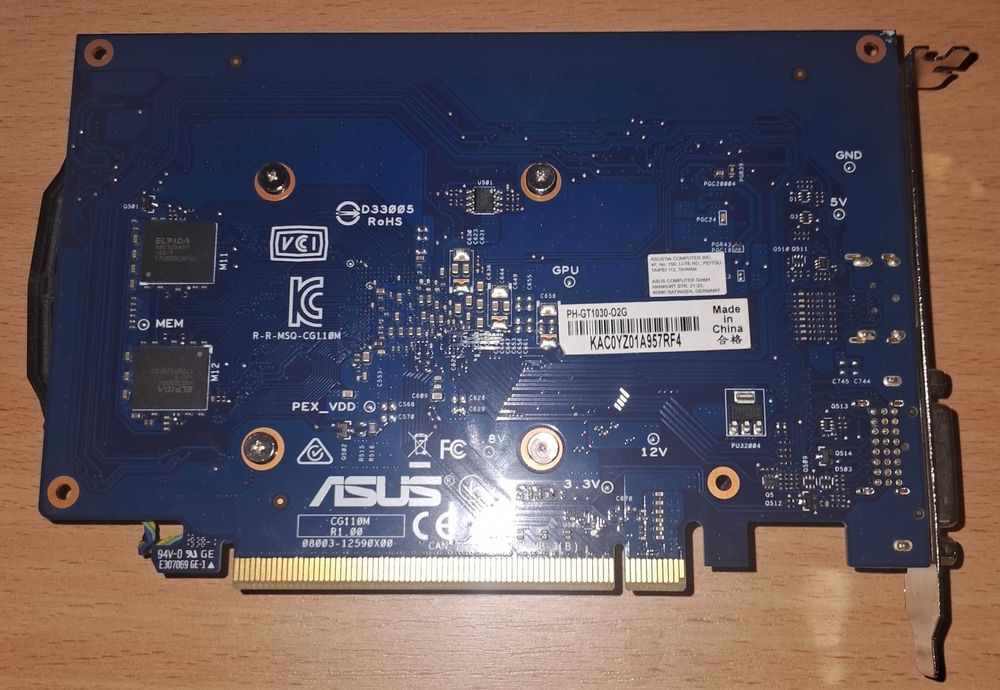 Asus GeForce GT 1030 2GB GDDR5 Phoenix OC