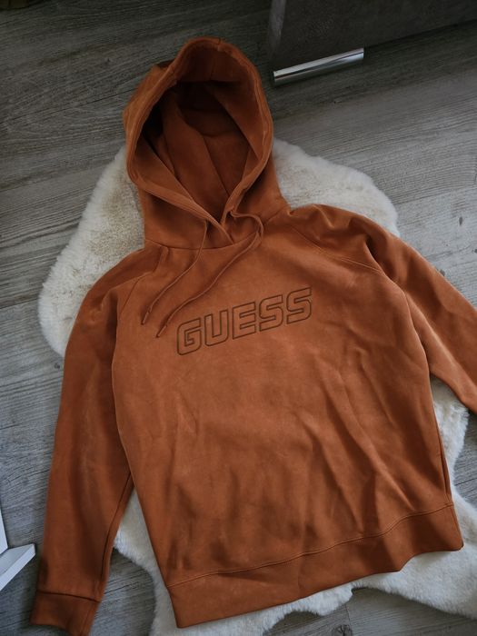 Bluza guess euphemia Rozmiar S Brązowa bluza z kapturem guess