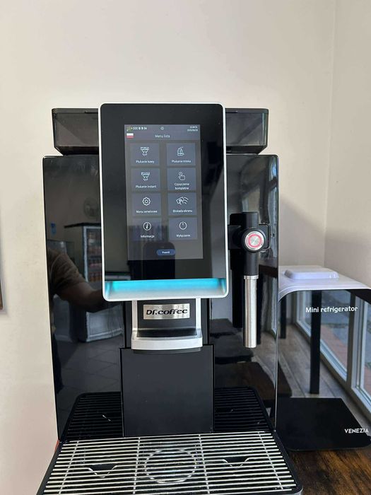 Ekspres do kawy Dr.Coffee MiniBar S + chłodziarka do mleka