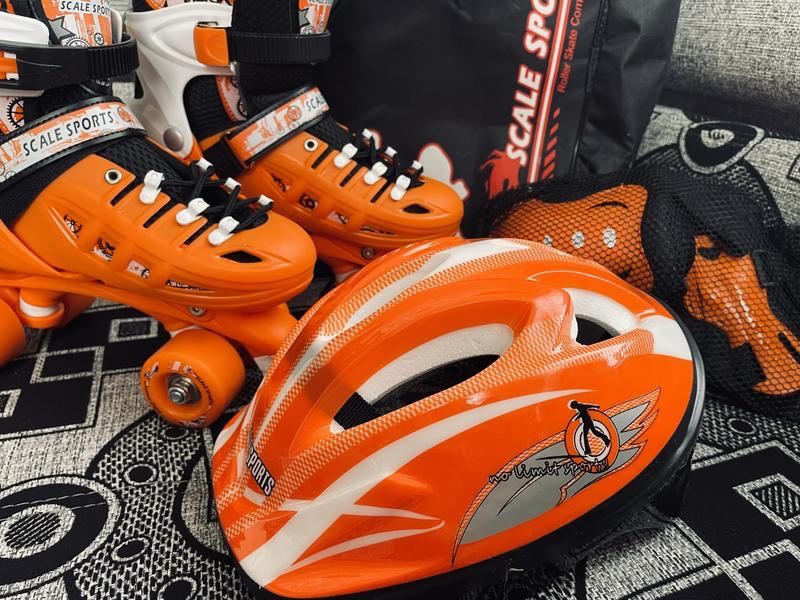 Американские ролики квады с защитой Scale Sport Quads Rollers.