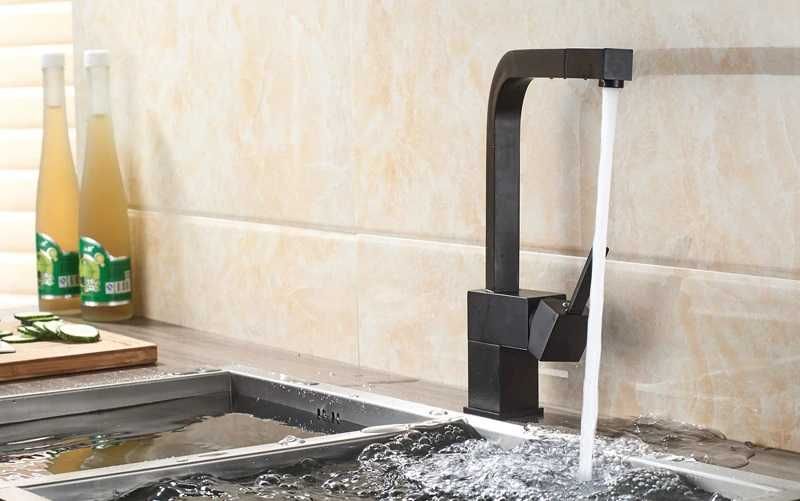 Bateria trójdrożna wylewka L2 czarna mat