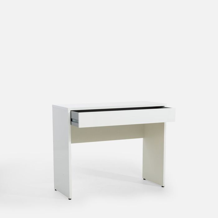 Konsola toaletka z szufladą biały połysk