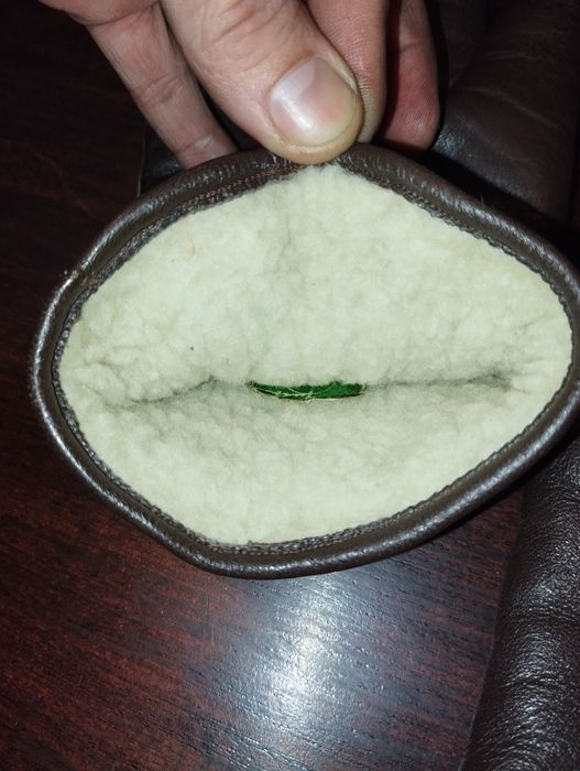 Rękawiczki skórzane ocieplane męskie rozm 8,5 nie noszone