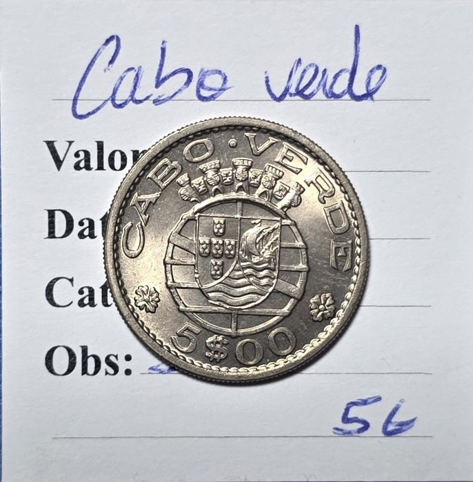 5$00 1968 cabo verde
