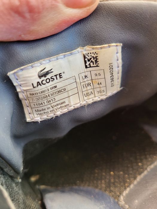 Шкіряні оригінальні кеди Lacoste 29см 44р