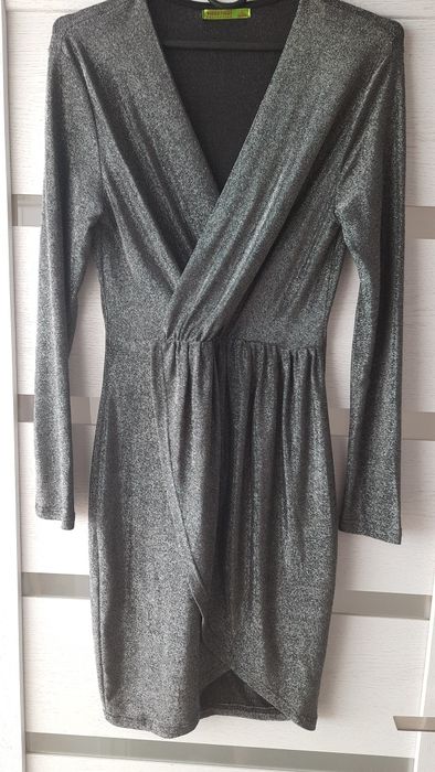 Плаття вечірнє сріблясте