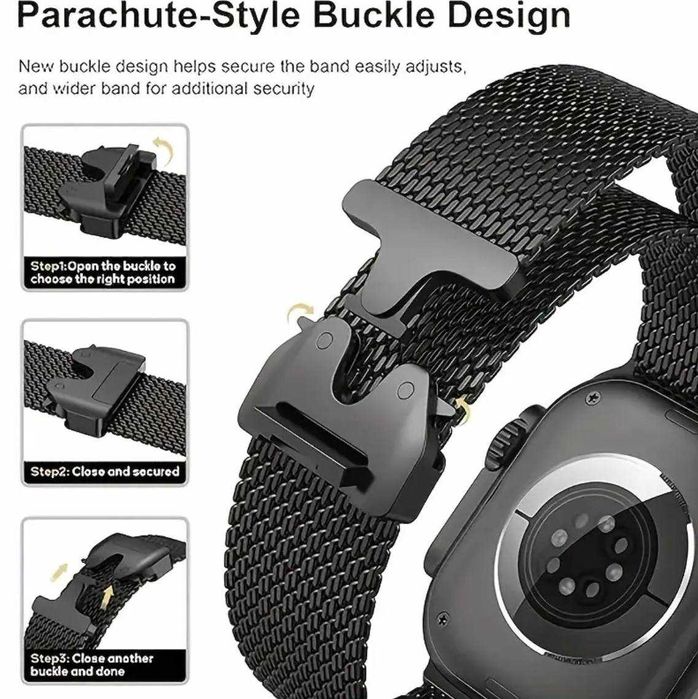 Ремінець Milanese Loop New для Apple Watch міланська петля ремешок